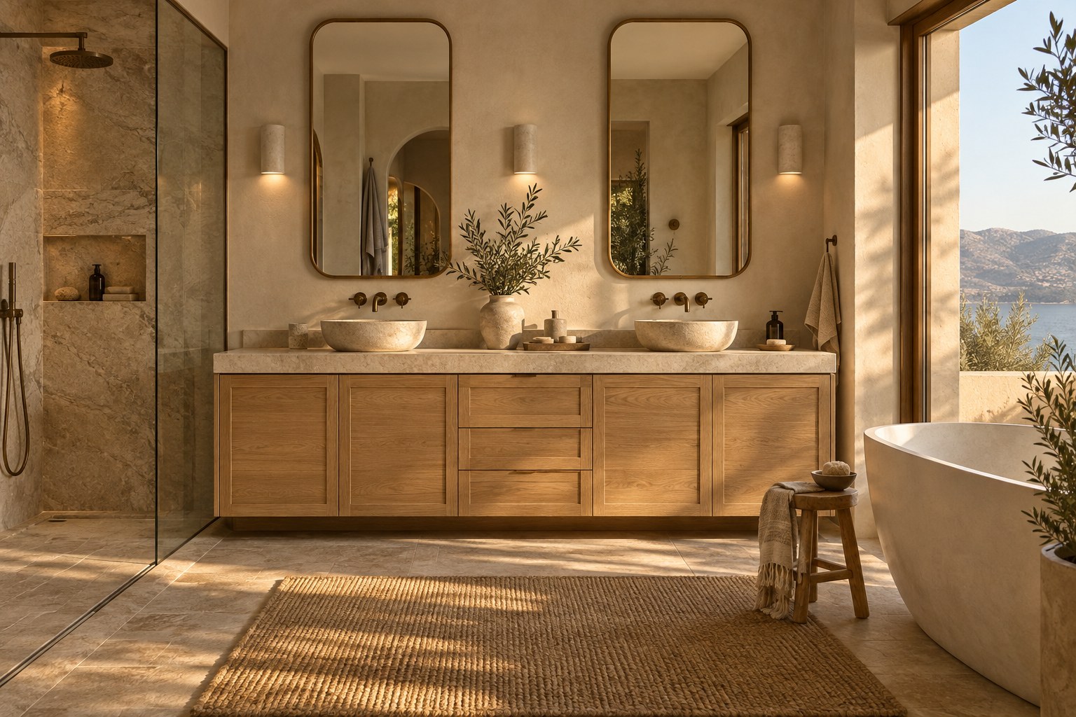 Banyo: Doğal denge tasarım örneği